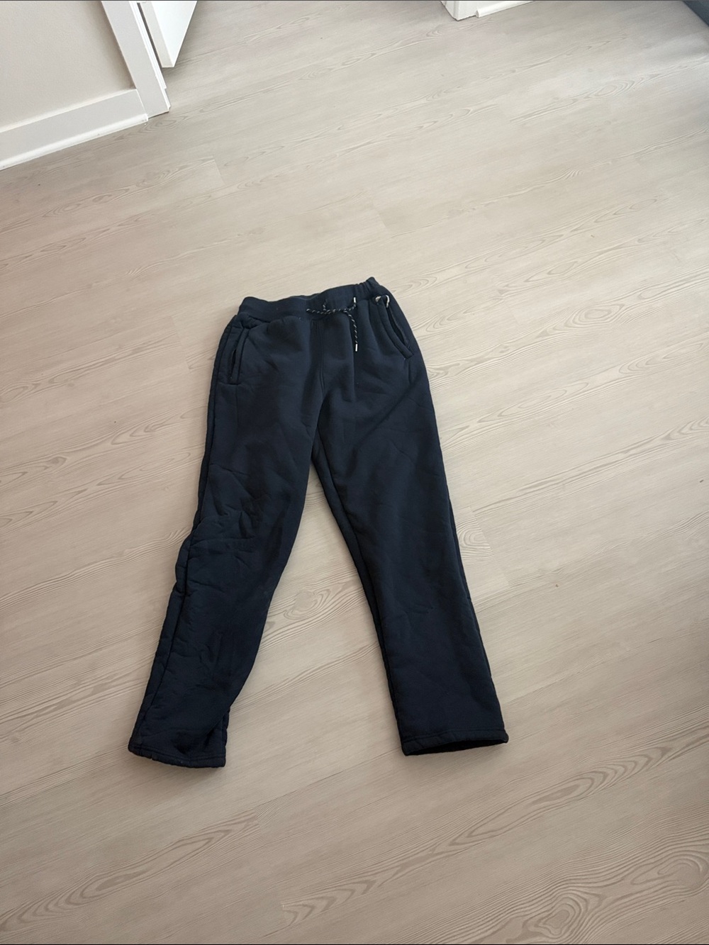 UGG Men's Black Fleece Joggers with Drawstring